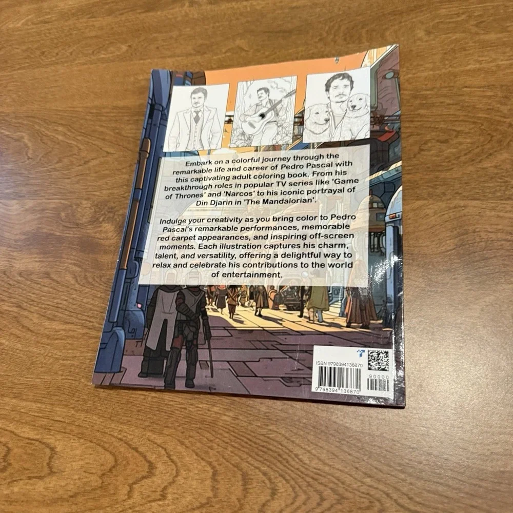 Pedro Pascal Coloring Book for Adults The Life Inspired Joel Lewis NEW Paperback